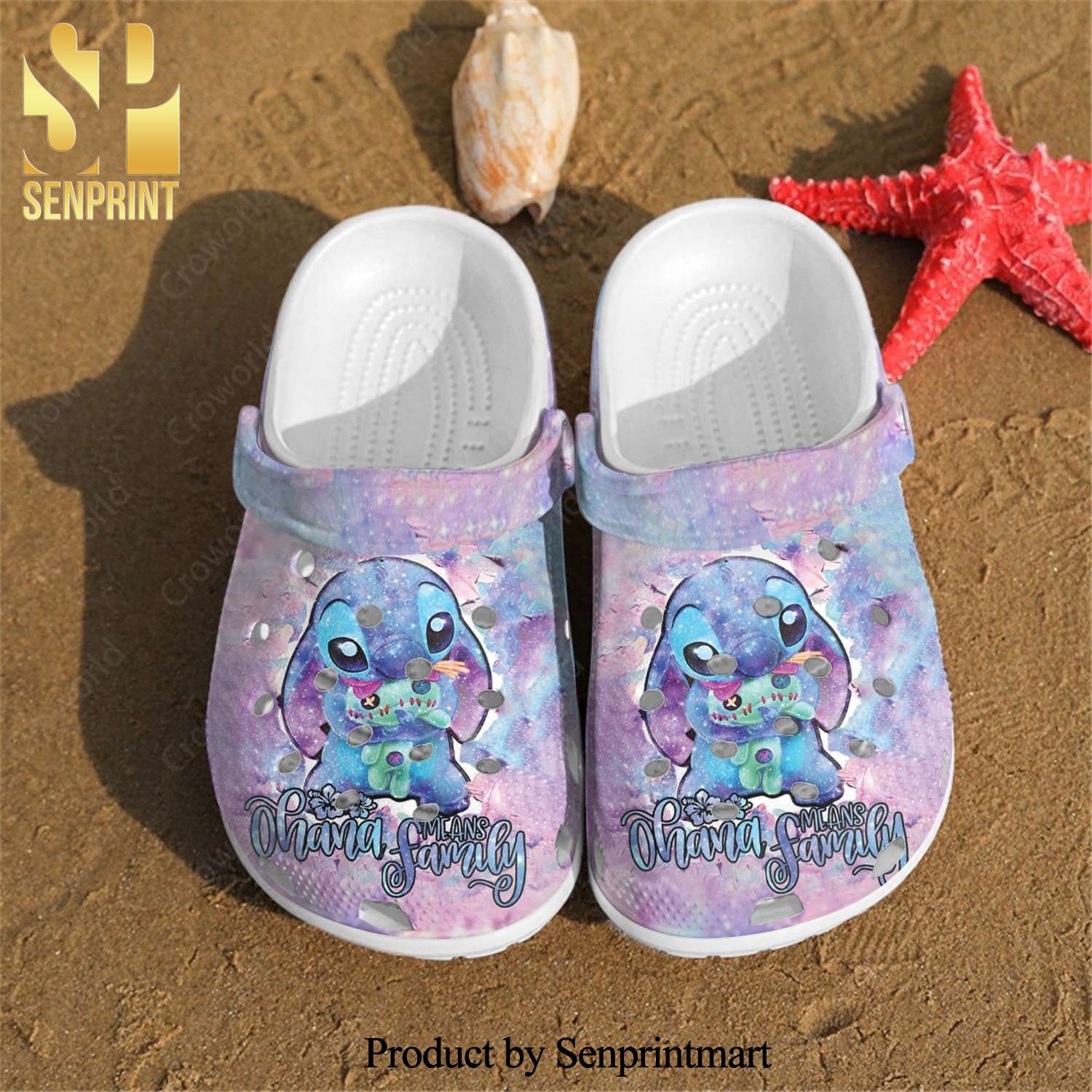 Unique Lilo And Stitch Gift For Fan Classic Water All Over Printed Crocs Crocband Adult Clogs