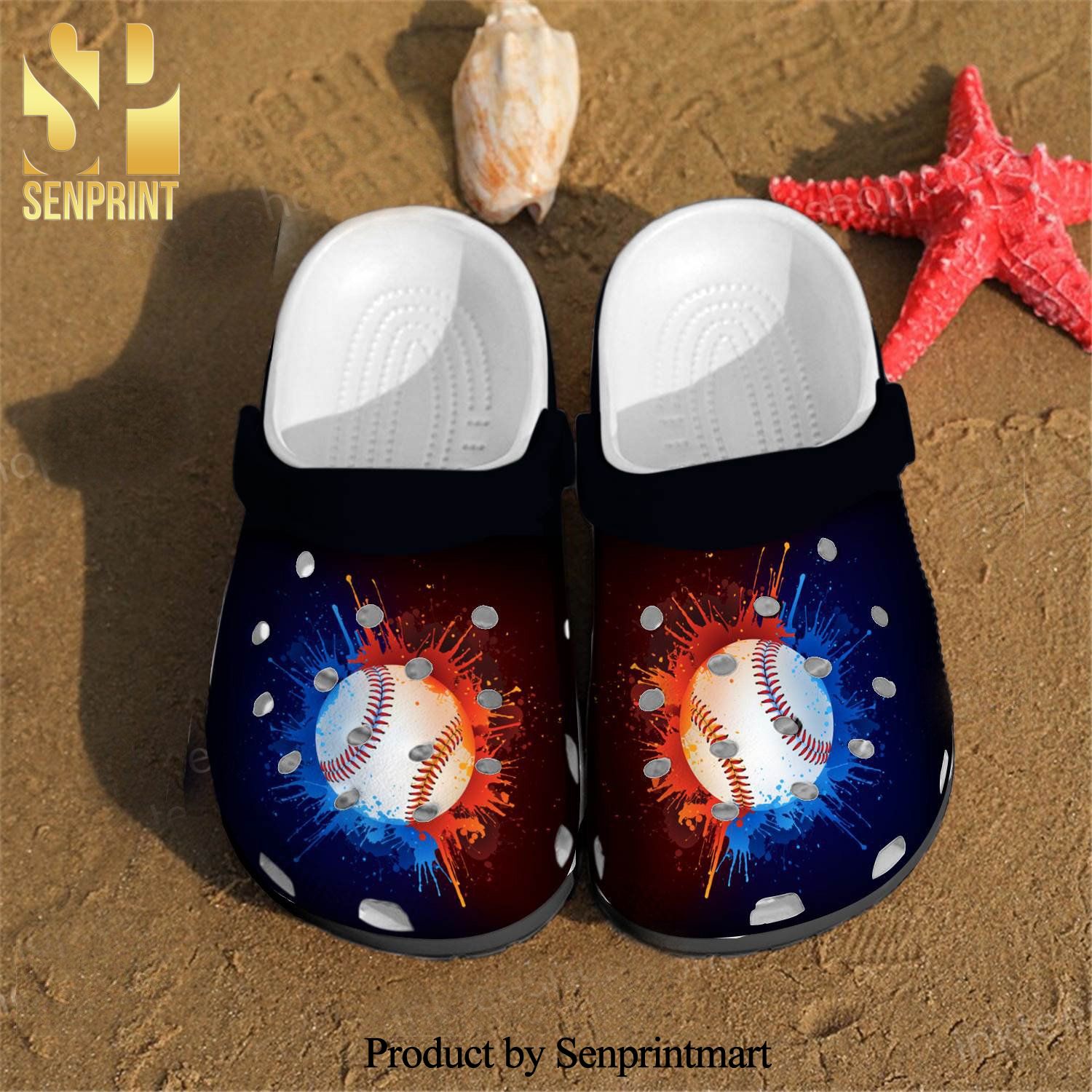 Unique Softball 2 Gift For Fan Classic Water All Over Printed Unisex Crocs Crocband Clog