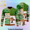 Carpenter Merry Christmas All Over Printed Christmas Knitted Wool Sweater