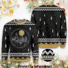 Carpenter Merry Christmas All Over Printed Christmas Knitted Wool Sweater