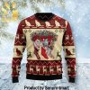 Cat And Reindeer Pattern Knit Christmas Sweater