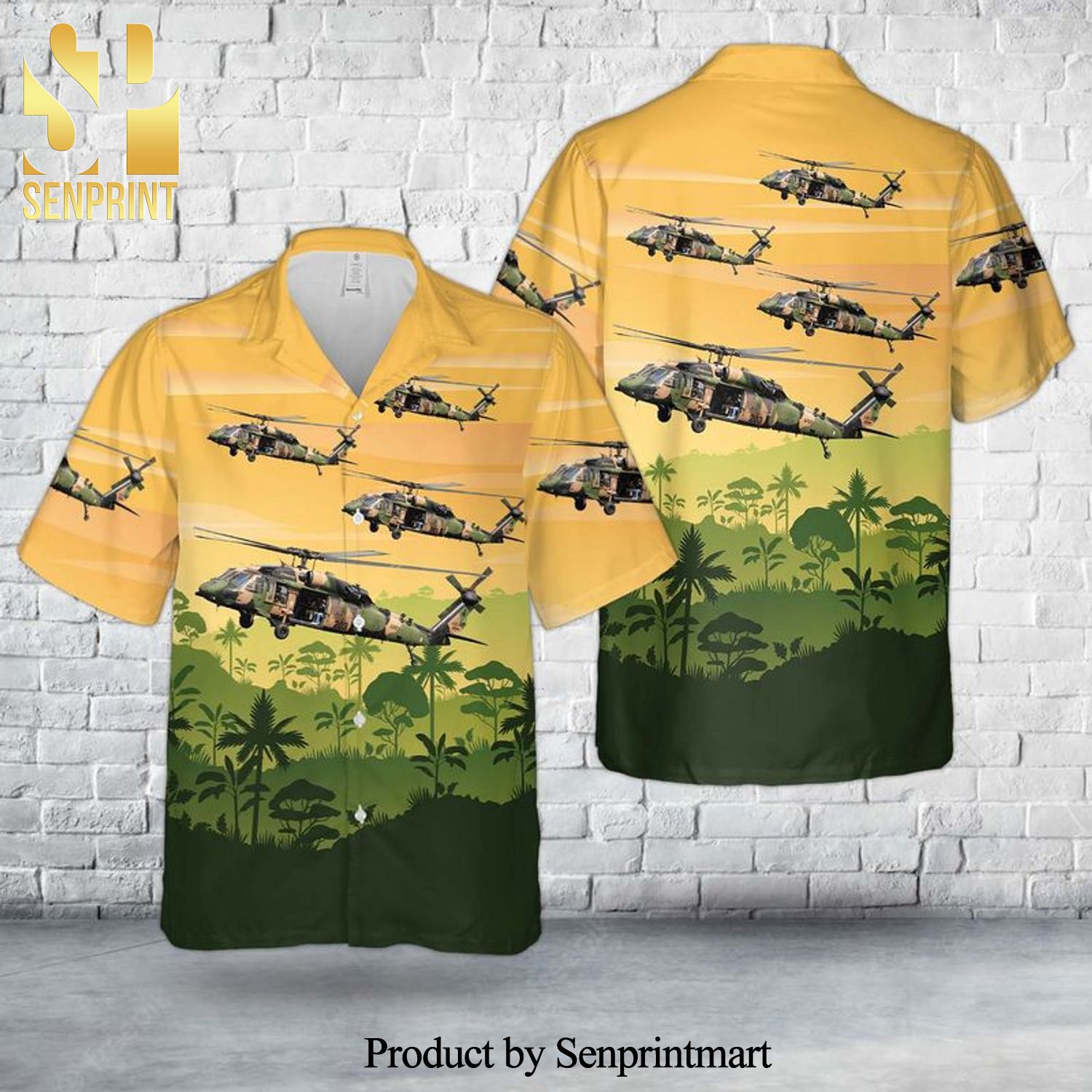 Australian Army Sikorsky S-70A-9 Blackhawk A25-203 Endeavour All Over Print Hawaiian Shirt