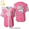 Personalized Marie Cat Playing Baseball All Over Print Baseball Jersey – Black