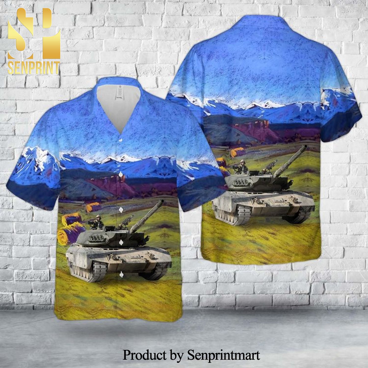 Canadian Army Leopard C2 3D Hawaiian Shirt