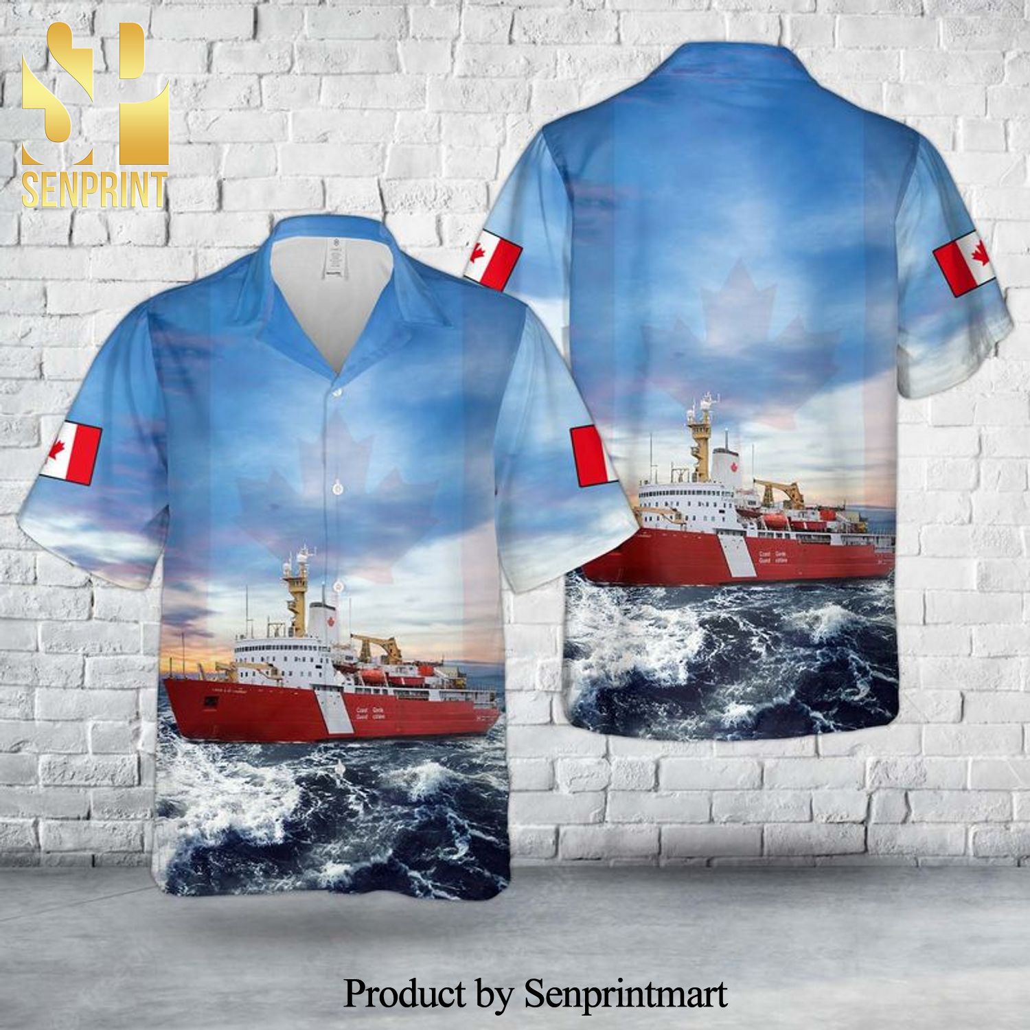 Canadian Coast Guard CCGS Louis S St-Laurent 3D Hawaiian Shirt