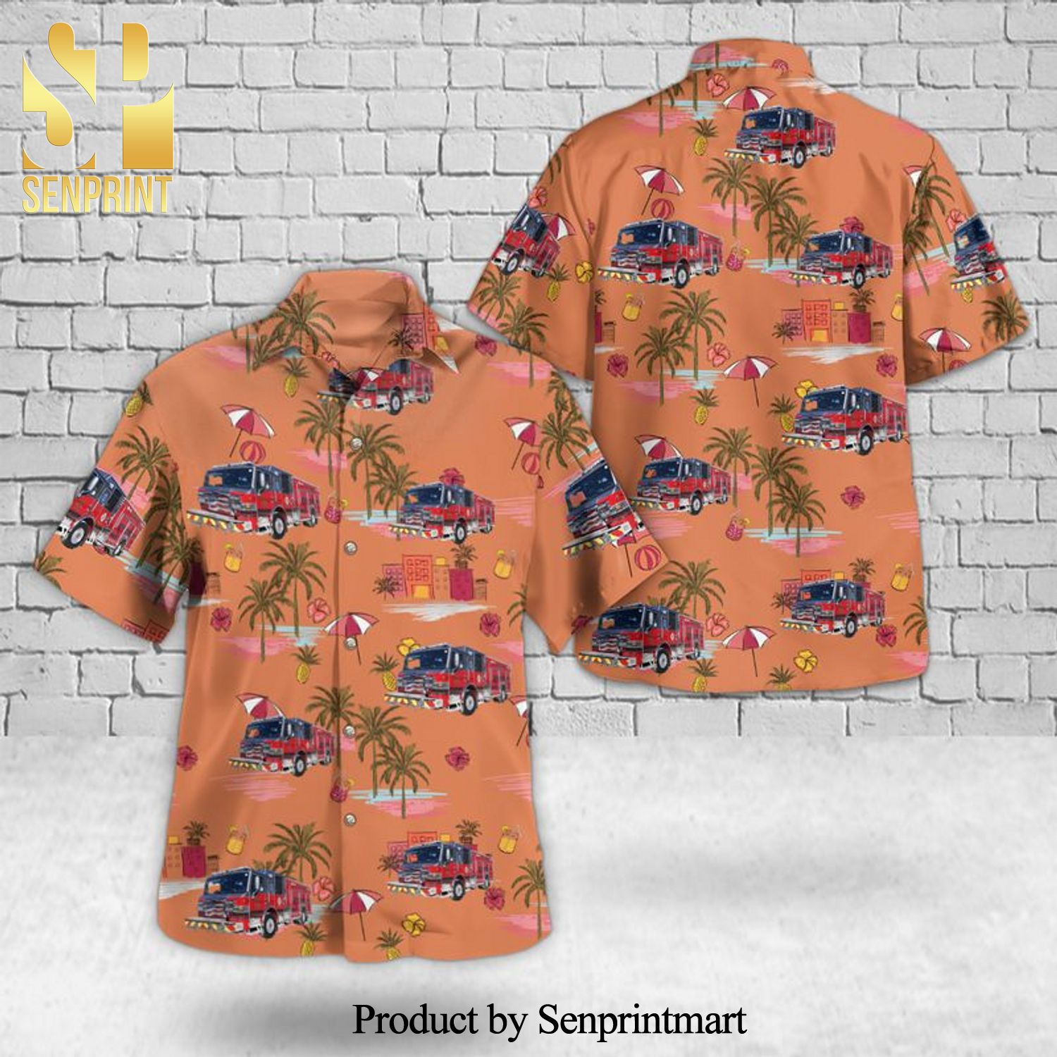 Collierville Tennessee Collierville Fire Department All Over Printed Hawaiian Shirt