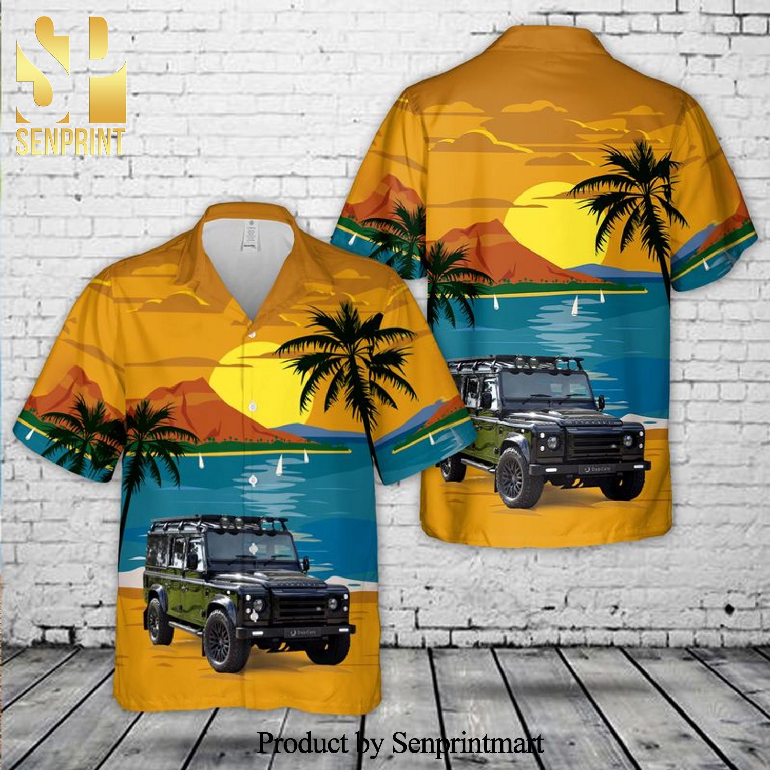 Land Rover Defender 110 All Over Print Hawaiian Shirt