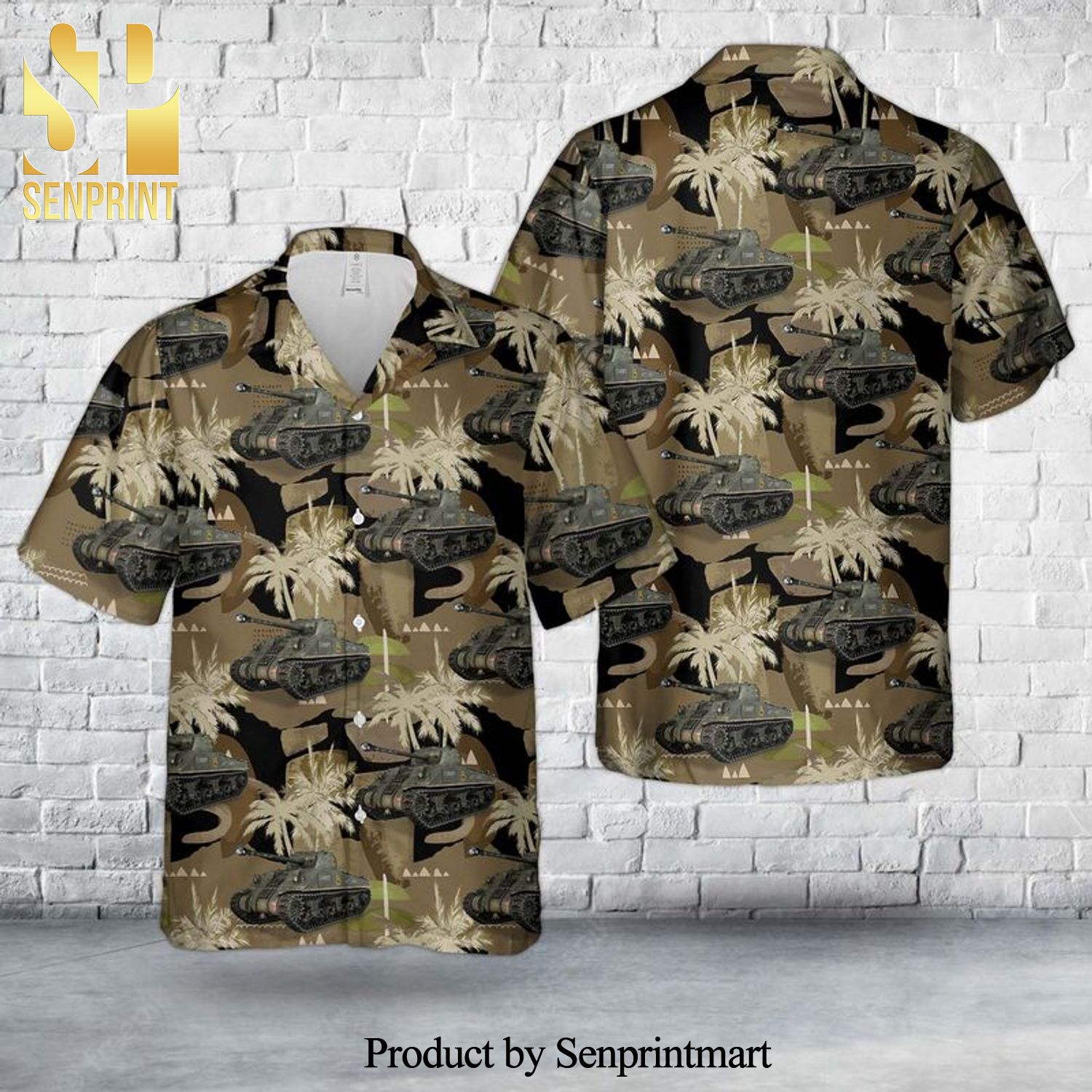 New Zealand Army M4 Sherman 19th Armoured Regiment 4th Armoured Brigade In WWII Full Printing Hawaiian Shirt