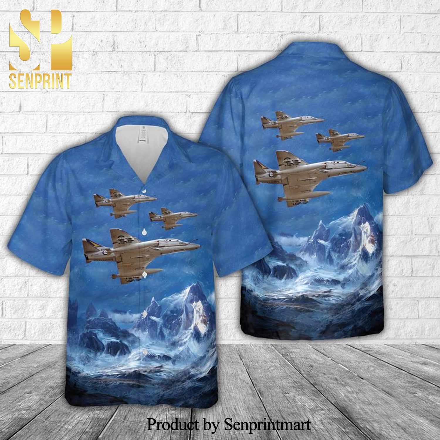 Royal Australian Navy RAN McDonnell Douglas TA-4G Skyhawk All Over Print Hawaiian Shirt