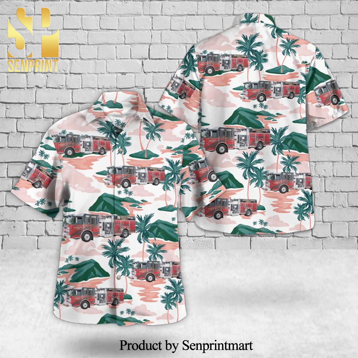 Security Colorado Security Fire Department Full Printing Hawaiian Shirt