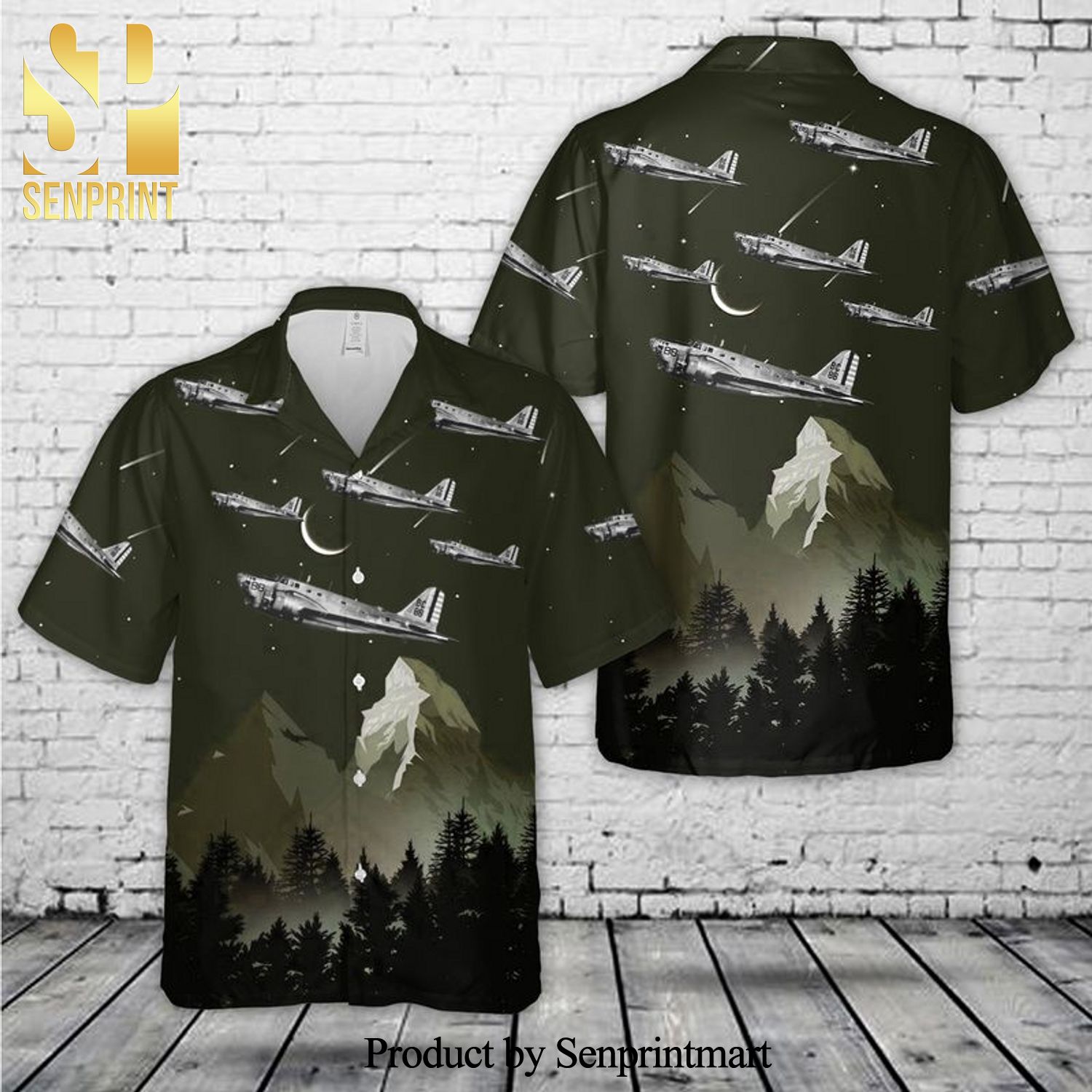 United States Army Air Forces Douglas B-18A Bolo In WW2 All Over Printed Hawaiian Shirt