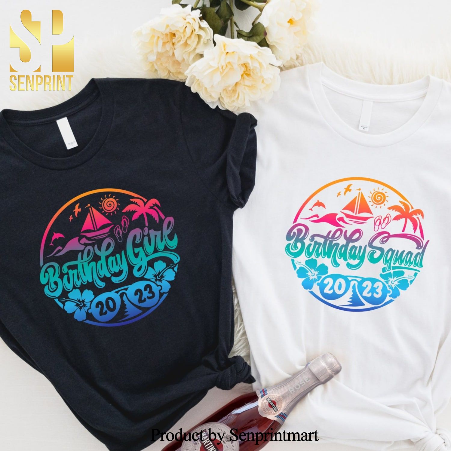 Birthday Girl Summer 2023 Friends Vacation 2023 Shirt