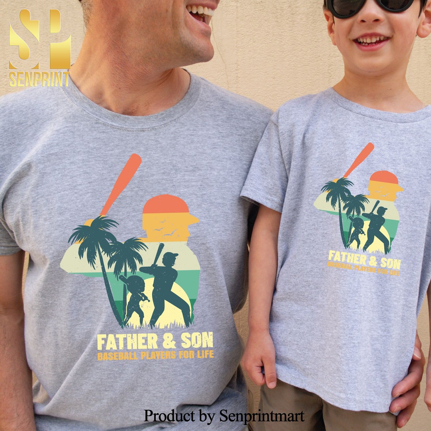 Father And Son Gift For Dad Baseball Players For Life Father’s Day Shirt