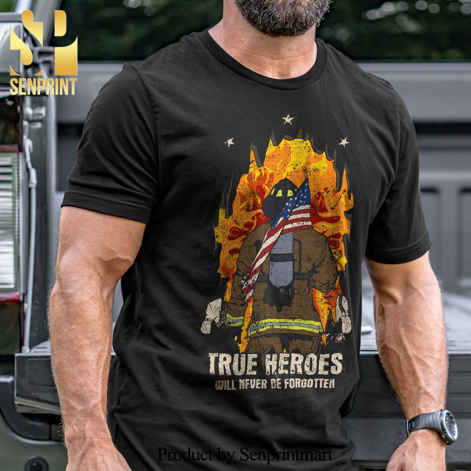 Firefighter Hero Military Unisex Shirt