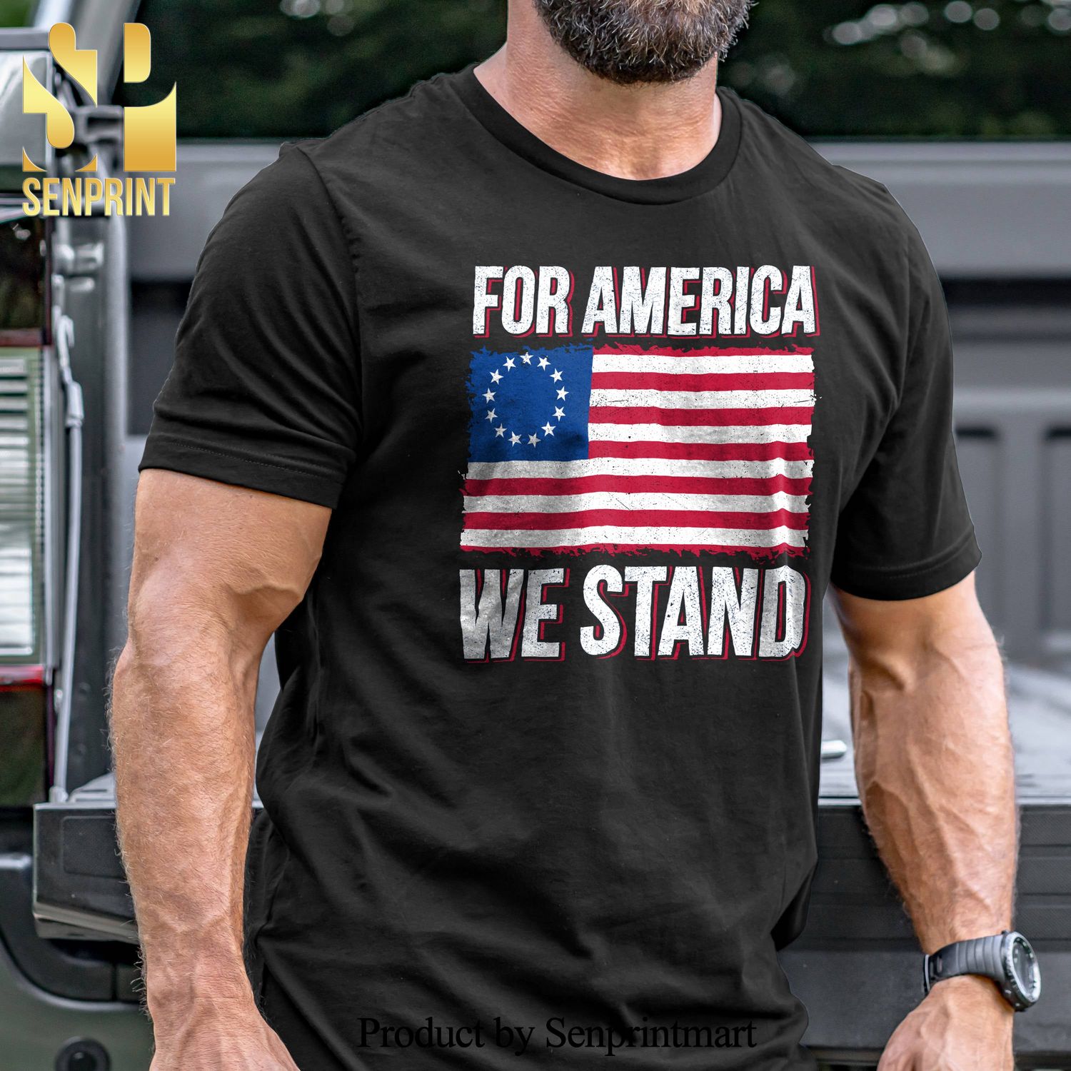 For America We Stand Military Unisex Shirt