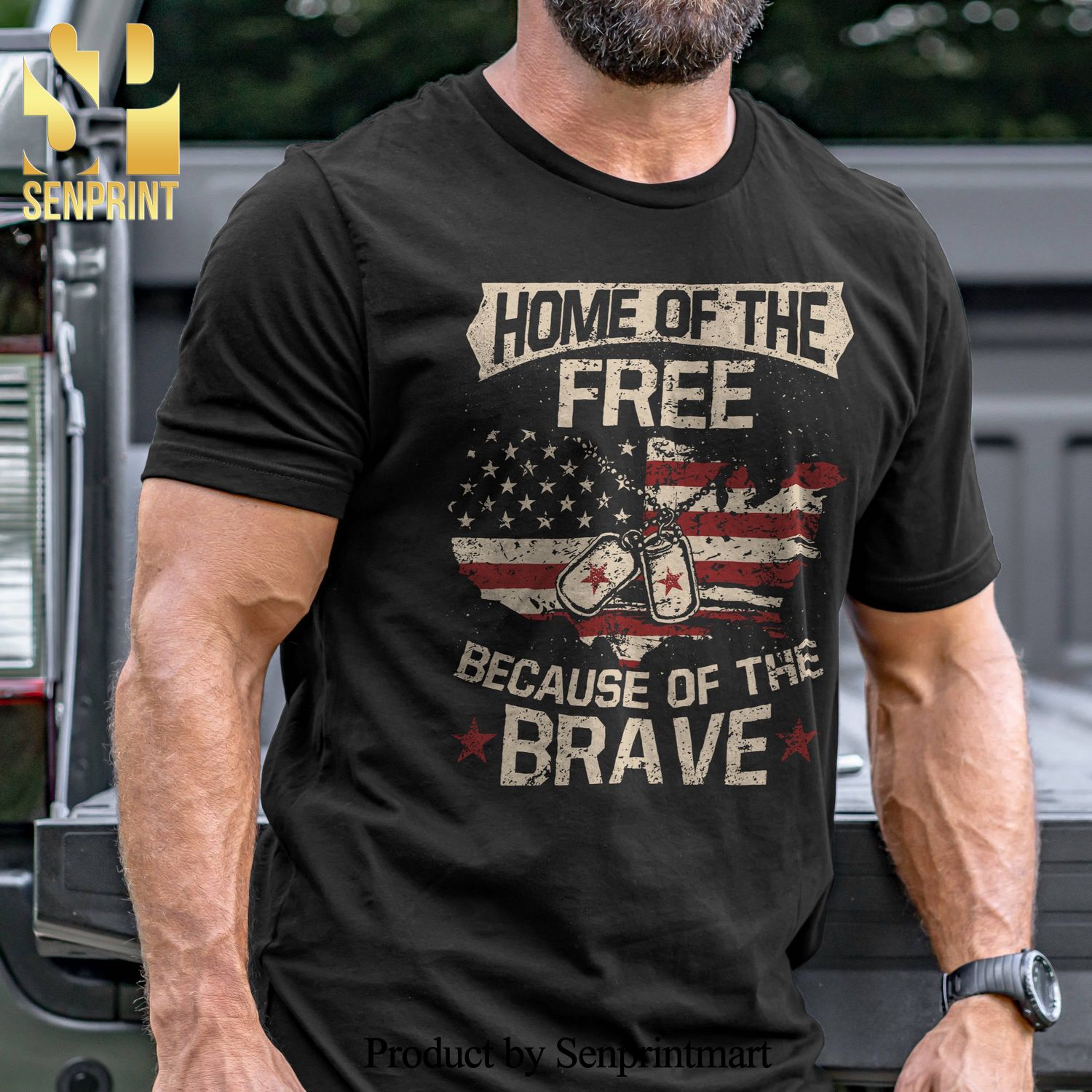 Home of the Free Military Unisex Shirt