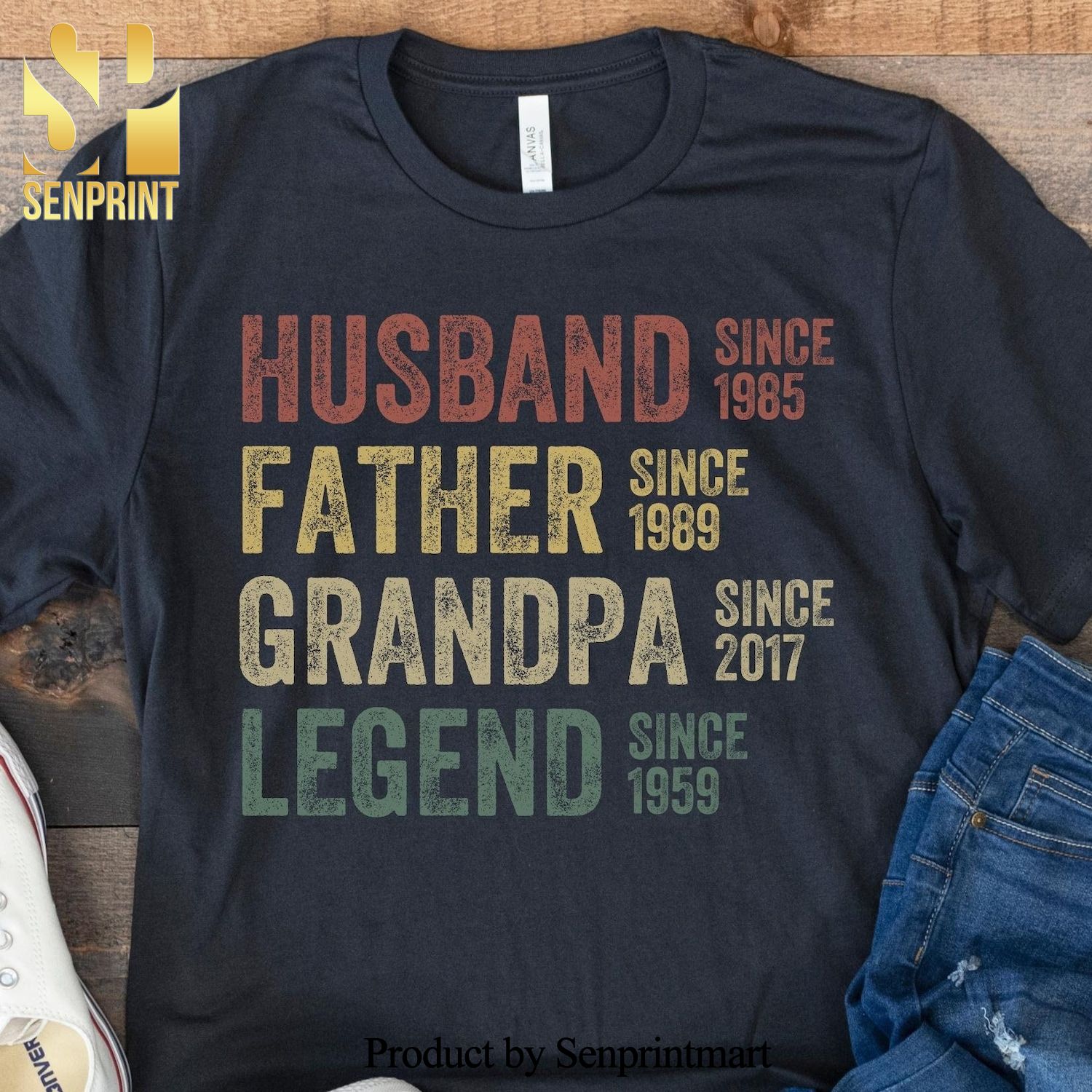 Husband Father Grandpa Legend Father’s Day Shirt