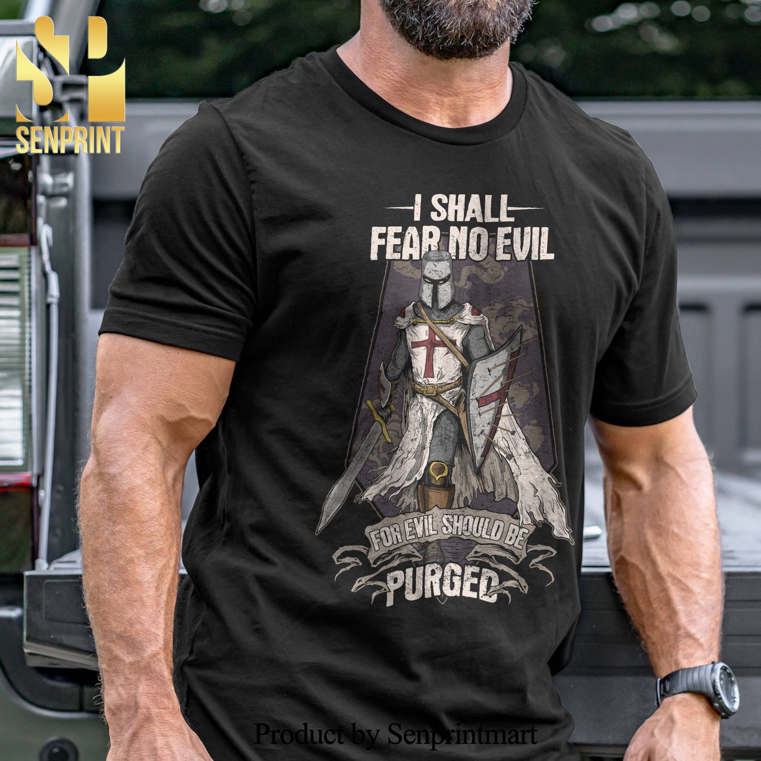 I Shall Fear No Evil Military Unisex Shirt