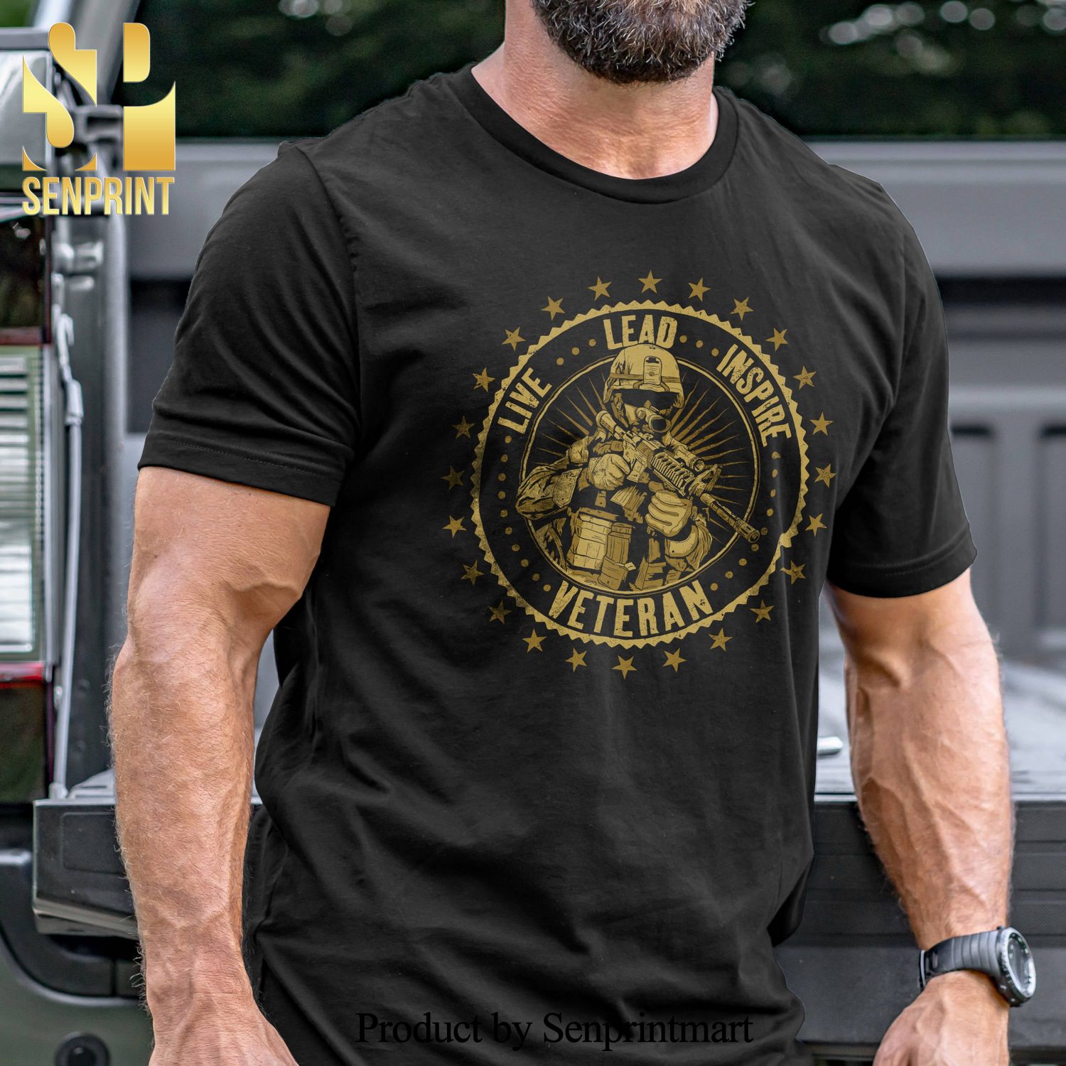 Live Lead Inspire Veteran Military Unisex Shirt