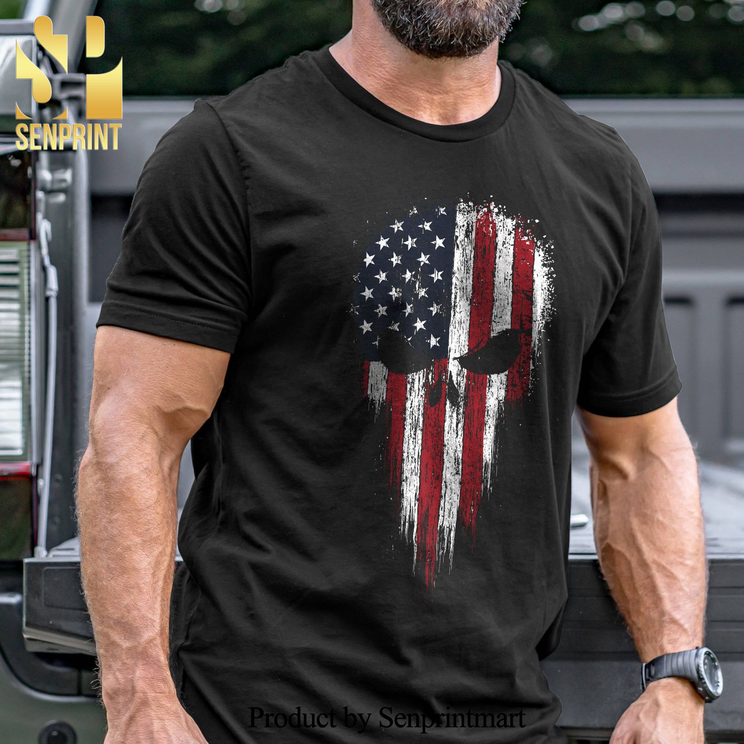 Patriot Skull Military Unisex Shirt
