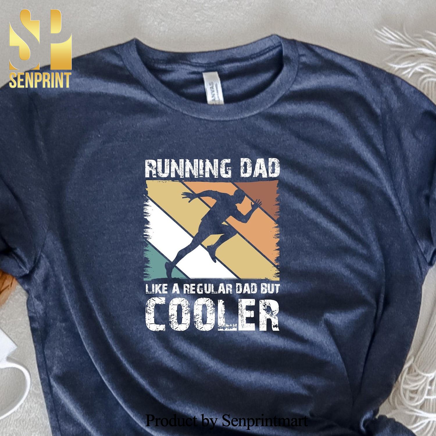 Running Dad Like a Regular Dad But A Cooler Father's Day Gift Shirt