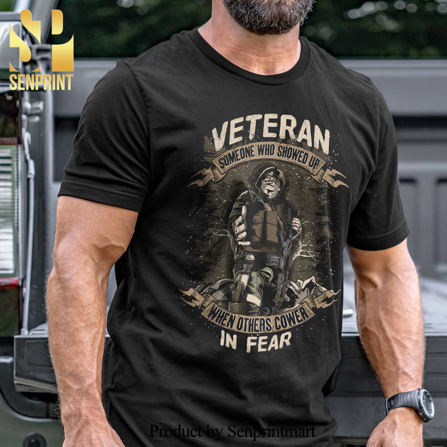 Veteran Someone Who Showed Up Military Unisex Shirt