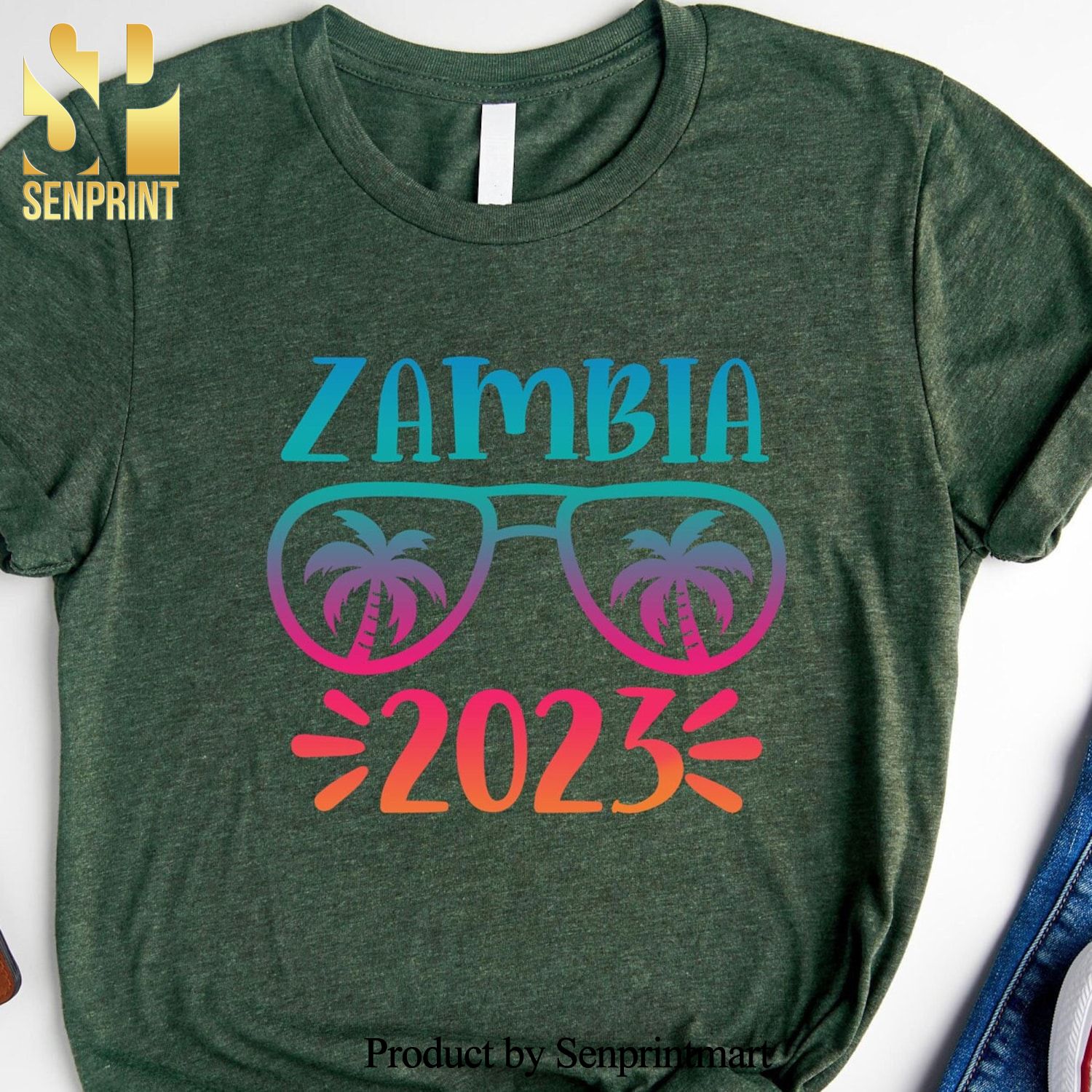 Zambia 2023 Travel Happy Holidays Shirt