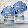 US Navy P-8A Poseidon Of Patrol Squadron 46 VP-46 Grey Knights Full Print Hawaiian Shirt