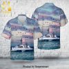 US Navy USS Arnold J Isbell DD-869 All Over Print Hawaiian Shirt