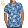 Pokemon Snorlax Tropical Palm Leaf Full Printing Hawaiian Shirt – Blue