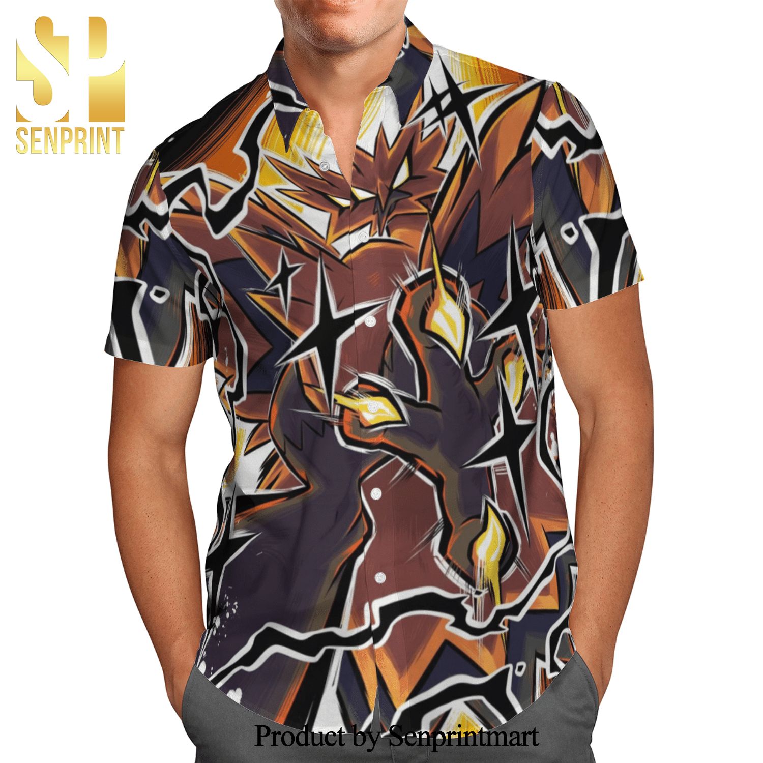 Pokemon Zapdos Full Printing Hawaiian Shirt