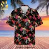 Rush Rock Band And Tropical Forest Full Printing Hawaiian Shirt – Black
