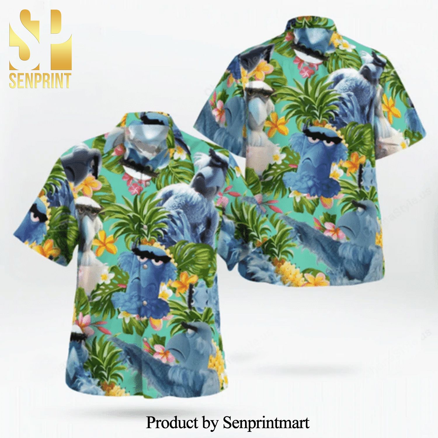 Sam The Eagle The Muppet Show Full Printing Hawaiian Shirt