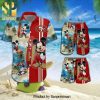 San Francisco 49Ers Snoopy Surfing On The Beach Full Printing Combo Hawaiian Shirt And Beach Shorts – Red