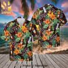 Michelob Ultra Flamingo Full Printing Flowery Aloha Summer Beach Hawaiian Shirt – Navy