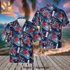 Michelob Ultra Full Printing Aloha Summer Beach Hawaiian Shirt And Beach Shorts – Navy