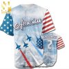 Personalized American Flag Eagle Full Printing Unisex Baseball Jersey