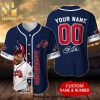 Personalized Atlanta Braves Darth Vader Star Wars Full Printing Baseball Jersey