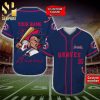 Personalized Atlanta Braves Mickey Mouse Disney All Over Print Unisex Baseball Jersey – White