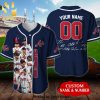 Personalized Atlanta Braves Mickey Mouse Disney All Over Print Unisex Baseball Jersey – White