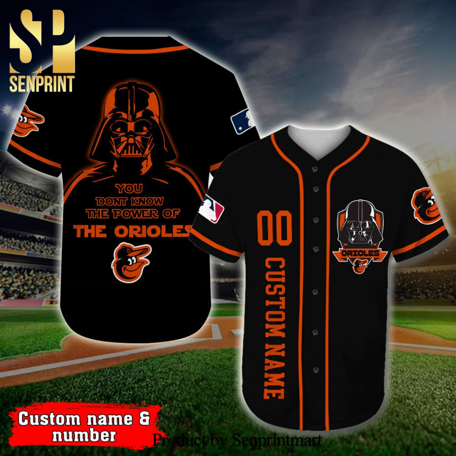 Personalized Baltimore Orioles Shirt Jsy Number Name Printed Fan