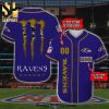 Personalized Baltimore Ravens God First Family Second Full Printing Baseball Jersey