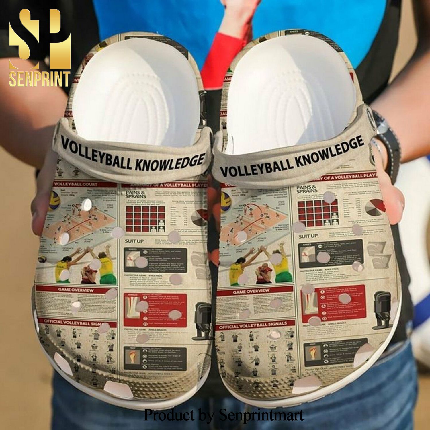 Volleyball Knowledge 102 Gift For Lover Street Style Crocs Classic
