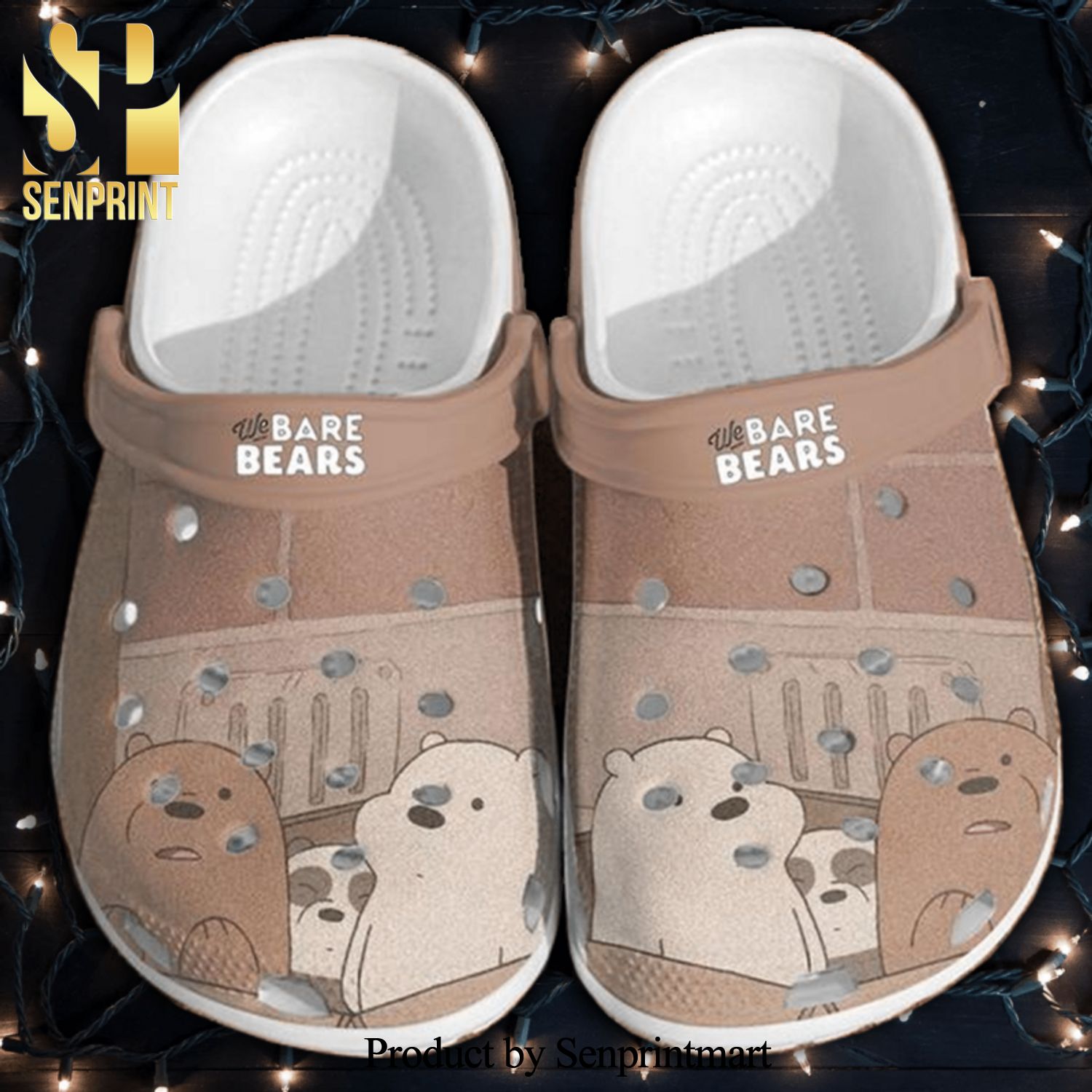 We Bare Bears All Over Printed Crocs Sandals
