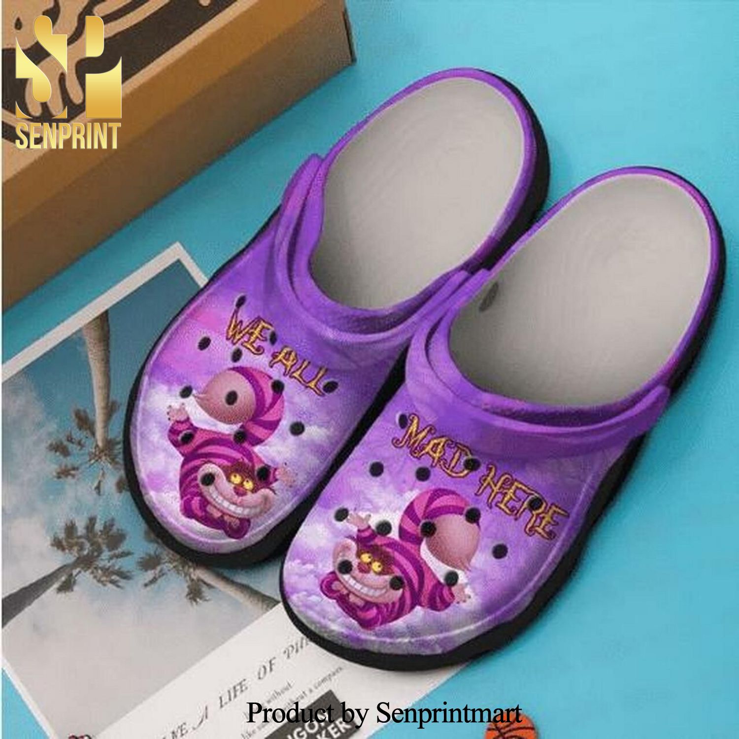 We’Re All Mad Alice In Wonderland Personalized Gift For Lover Full Printed Crocs Classic