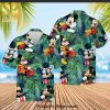 Mickey Mouse Vacation Disney Stripes Full Printing Hawaiian Shirt – Yellow