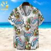 Miller Lite Funny Pineapple Full Printing Unisex Hawaiian Shirt And Beach Short – White