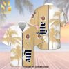 Miller Lite Funny Pineapple Full Printing Unisex Hawaiian Shirt And Beach Short – White