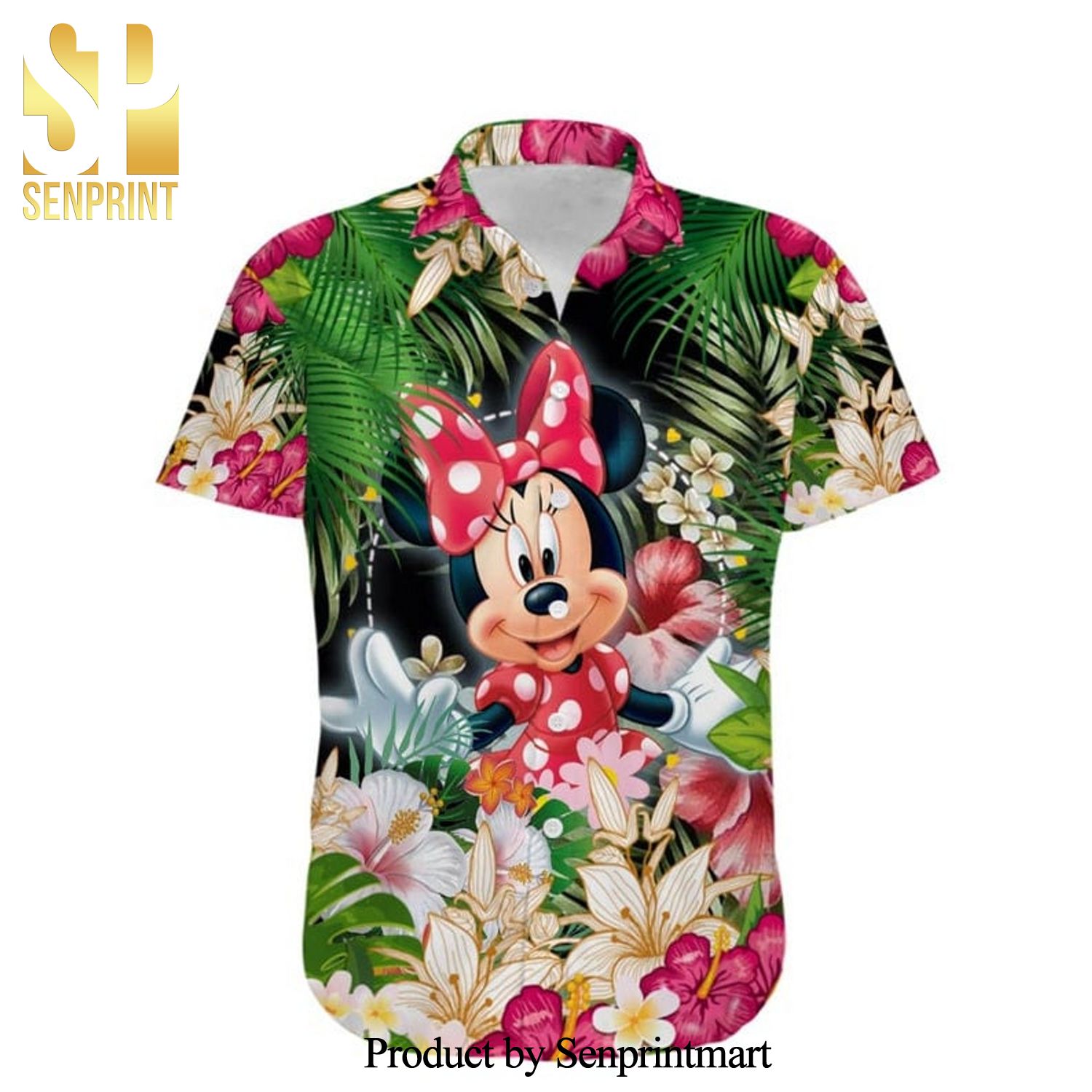 Minnie Mouse Lost In The Forest Disney Cartoon Graphics Full Printing Hawaiian Shirt