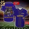 Personalized Baltimore Ravens Skull Damn Right Full Printing Baseball Jersey